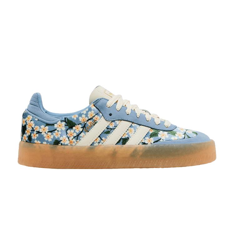 adidas Sambae Liberty London Цветочная вышивка Синий Кремовый Белый (женщины 36.5