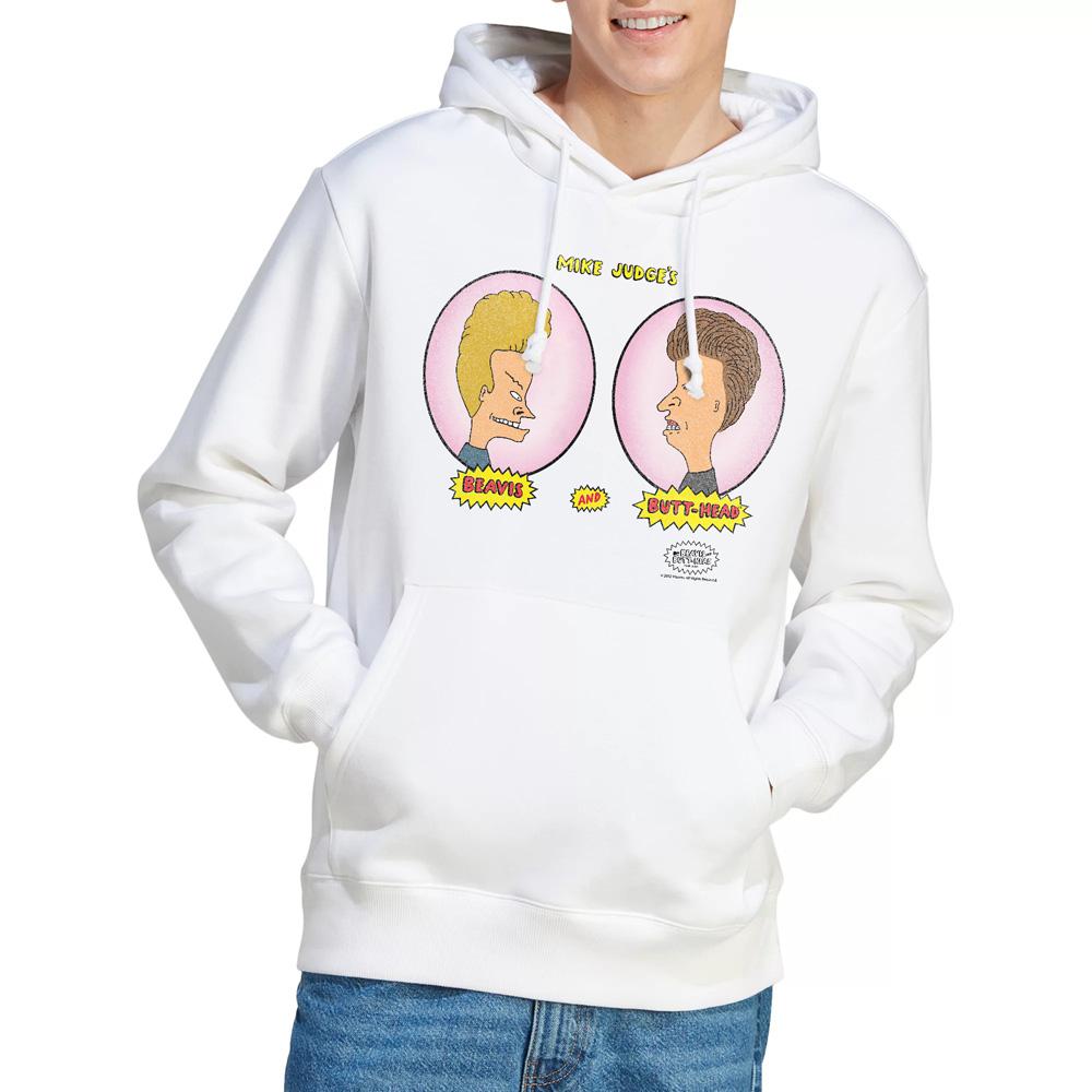 Beavis & Butthead Mens Heads In Ovals Hoodie
