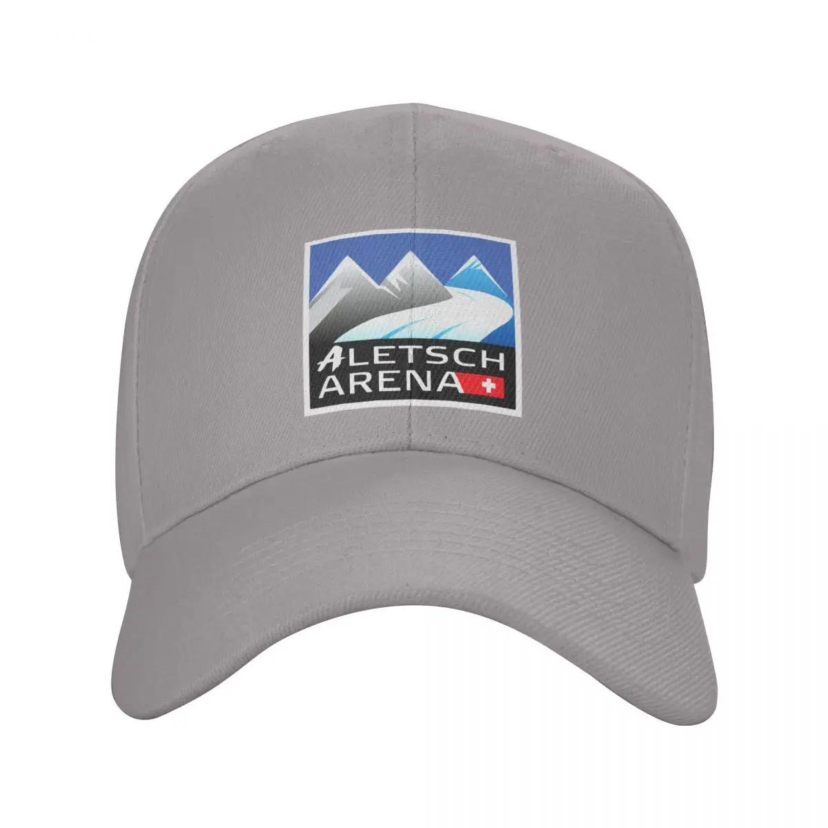 

Aletsch Arena Swiss Ski resort Riederalp Bettmeralp Fiesch Eggishorn Baseball Cap golf hat genuine black Mens Women s