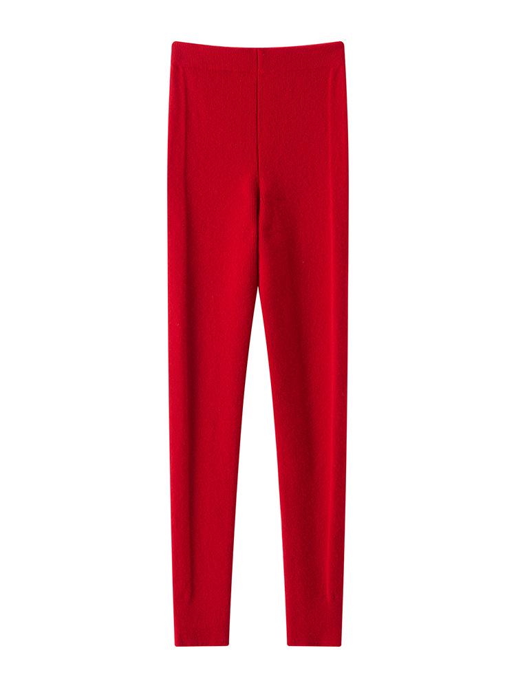 

Women s Slimming Cashmere Knit Base Layer Pants - Soft, High Elastic, Warm, Tight-Fitting for Autumn/Winter XXXL