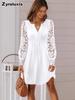 New Women's Fashion Lace Long Sleeve Dress