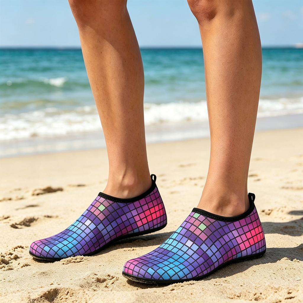 Water Shoes for Swimming Diving Hiking Quick Drying Lightweight Slip On Aqua Socks with Flexible Sole for Outdoor Water Sports and Beach Activities