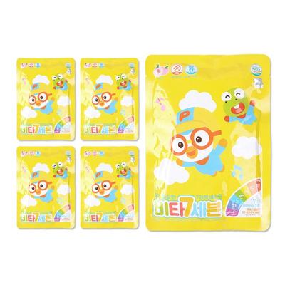 Pororo Vita Seven Vitamins 40 Tablets 7 Types of Vitamins, 40 Tablets, 5 Sets