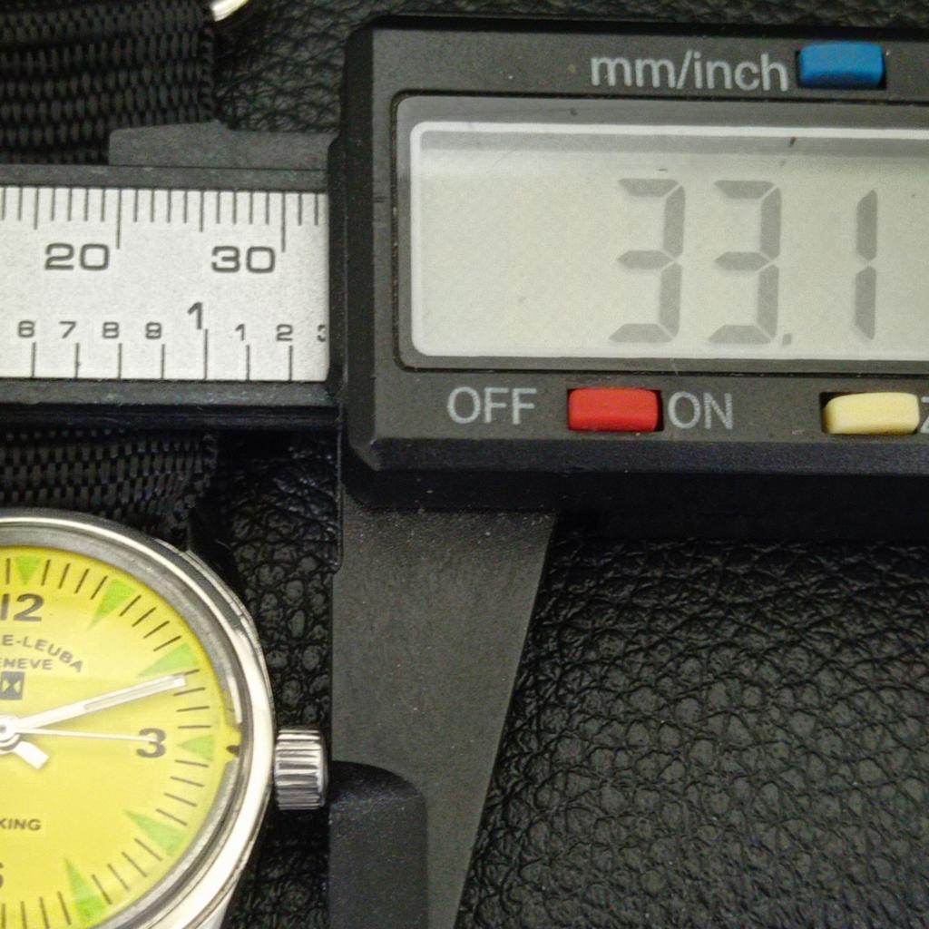 VINTAGE FAVRE LEUBA SEA KING 101 HAND-WINDING SWISS MENS YELLOW WATCH a702001-5 R208-a702001