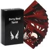 Dirty Red Tarot Deck 10,3*6cm 78 Stück Tarotkarten Kanalisiert Energie durch kühne Striche und auffällige Kontraste