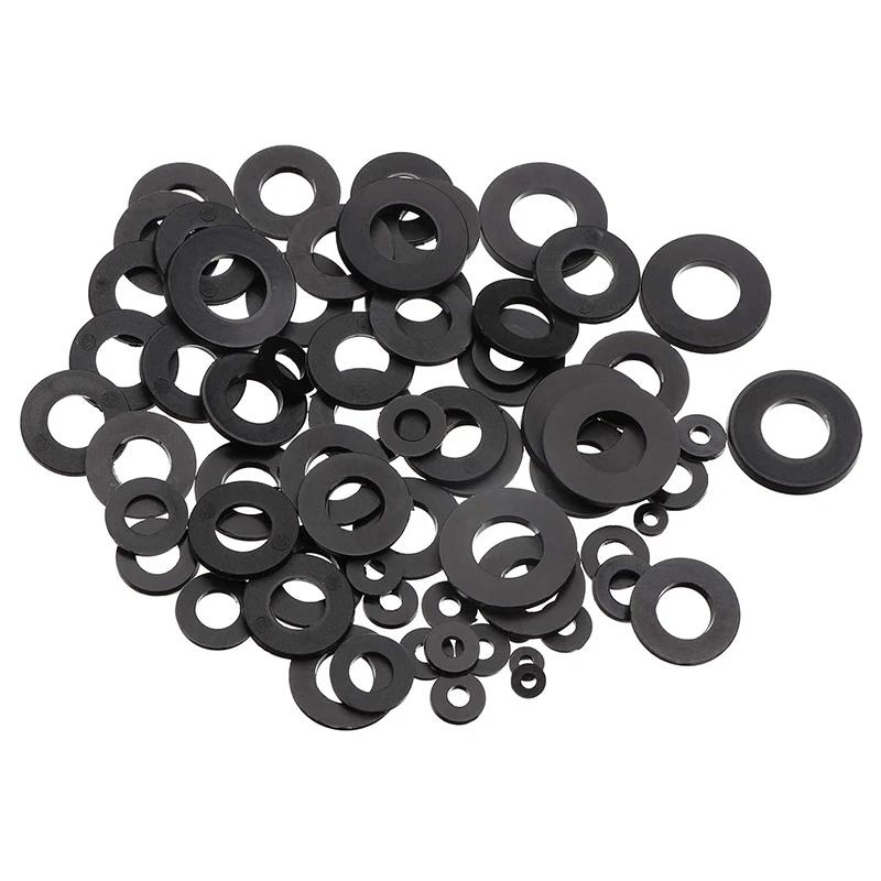 500pcs Nylon Washer Flat Assortment Set with 8-size Safety Plates M2 M2.5 M3 M4 M5 M6 M8 M10 Nylon Sealing Washers