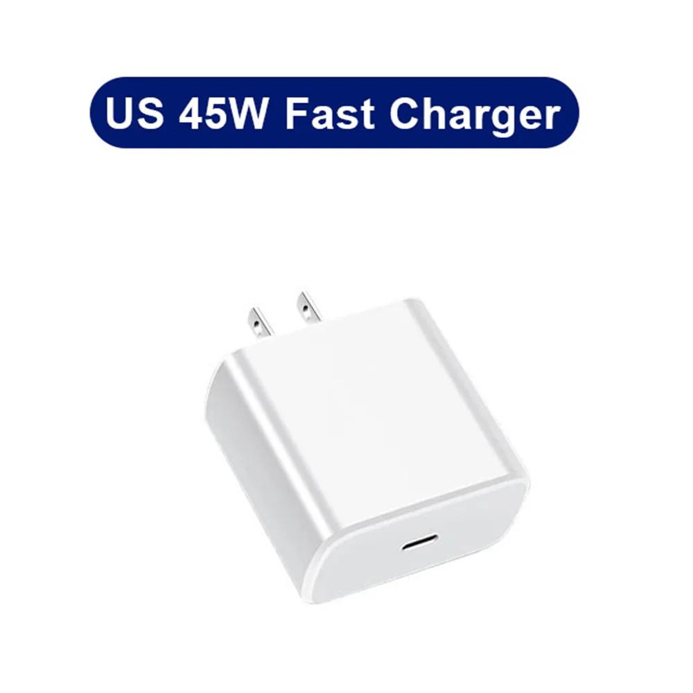 Plug Carregador de Celular USB-C de 45W Plug de Carregamento Rápido Adaptador Carregador de Celular Adequado Para Celular Tablet Plug de Carregamento Rápido