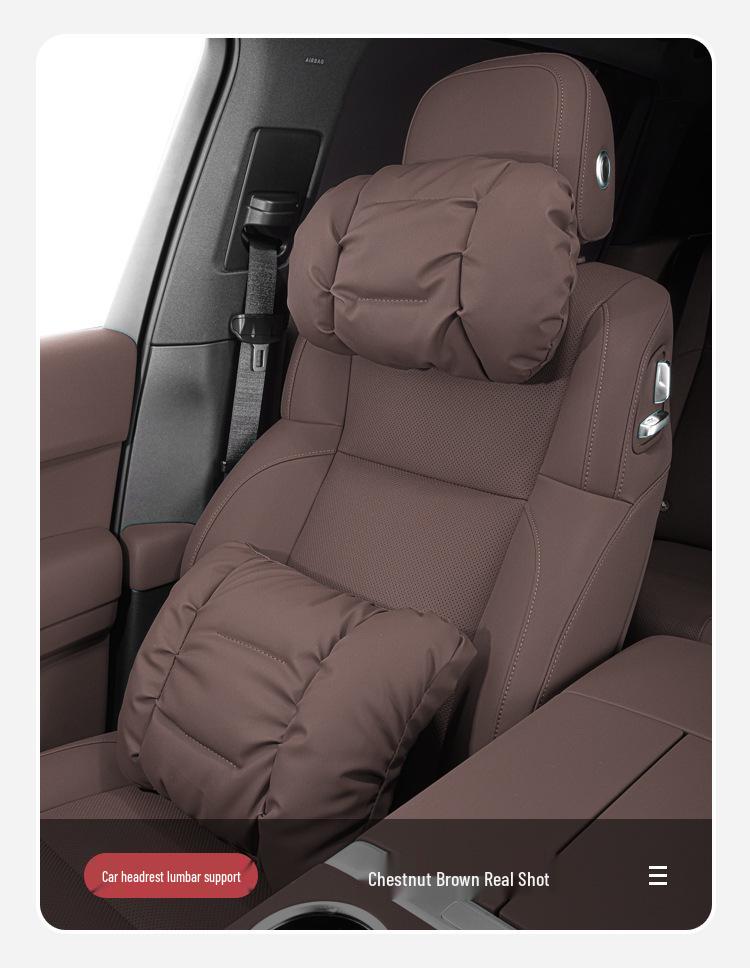 Lynk & Co Car Headrest & Lumbar Support Pillow for Neck Protection