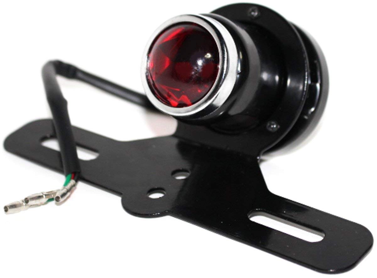 Karun Motorcycle Universal Tail Lamp Diamond Cut Lens Number Light