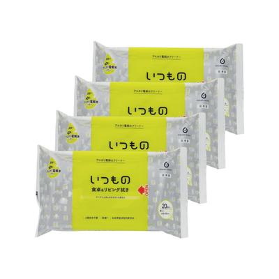 Hattori Paper Cleaning Alkaline Electrolyzed Water Dining Table Living Synthetic Surfactant Sheet Size Approximately 18 X 30cm 20 Set of 4 Sheet,