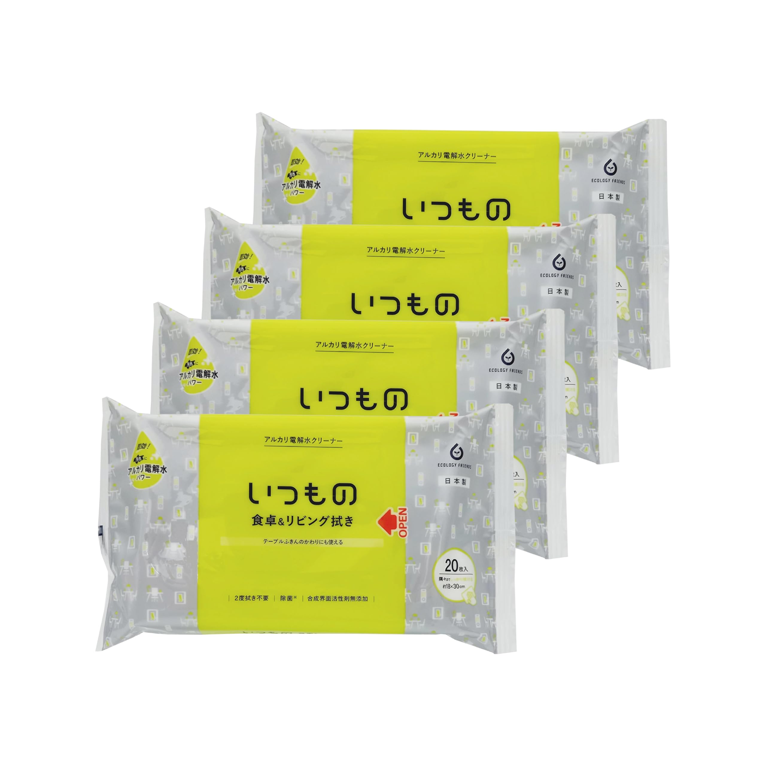 

Чистящая бумага Hattori с щелочной электролизованной водой для обеденного стола Living Synthetic Surfactant Размер листа Приблизительно 18 x 30 см 20 комплектов из 4 листов,