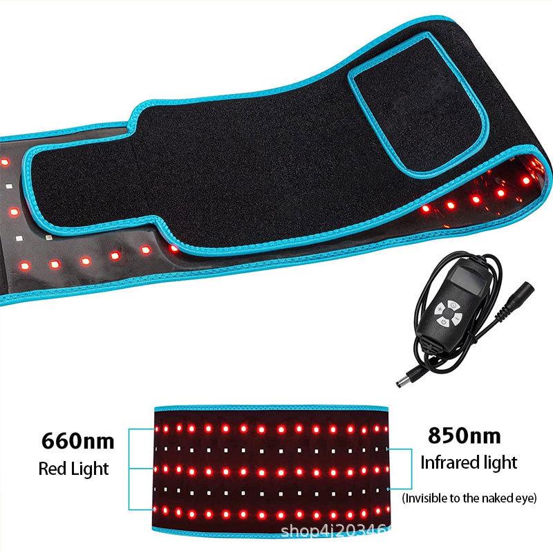 105 Beads Red Light Therapy & Heating Massage Waist Belt for Abdominal & Uterus Warming