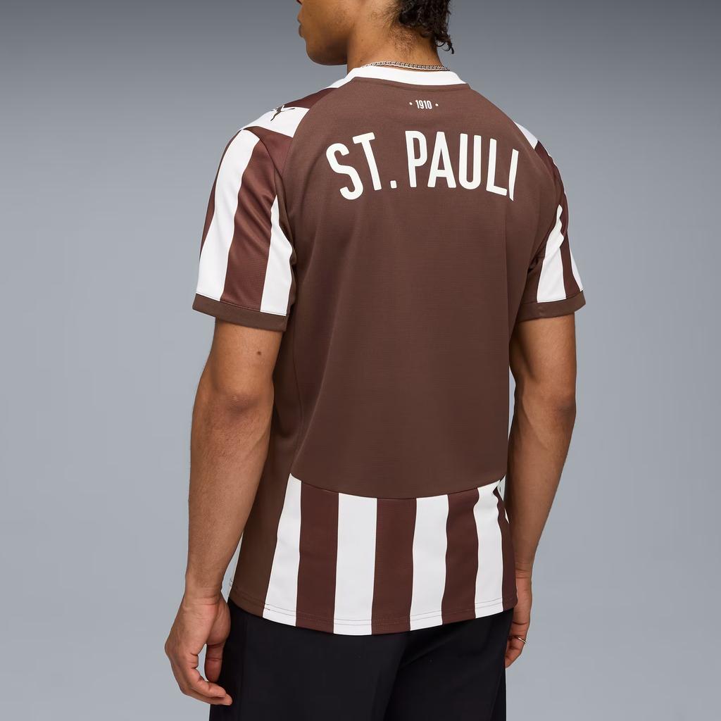 Puma Fc St. Pauli Drycell 25/26 Home Simple Sports Pullover Short Sleeve Football Shirt Men tops 783063-01