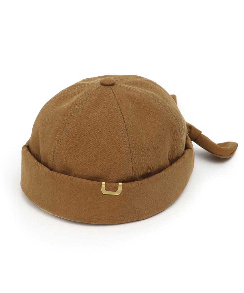 Eondeokeonteulolseutyudio Ribbon Brimless Cap Half Moon / Ribbon / Bio Desert