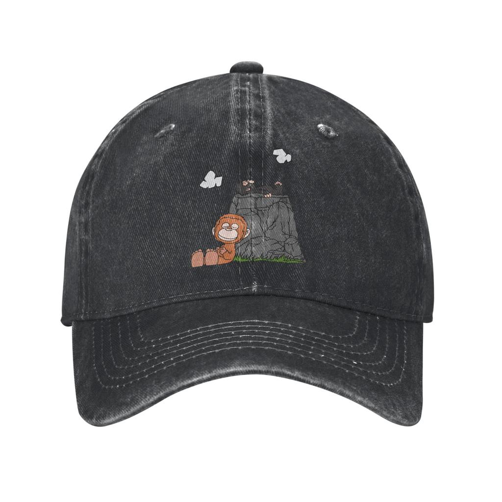 Monkey Punch Baseball Cap Sun  Running Hippie Dropshipping Washed Hip Hop Hats Unisex Adult y2k Cute Design Baseball Caps