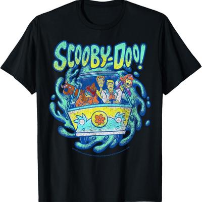 Tričko Scooby-Doo Mystery Machine Skupinová fotka s portálem