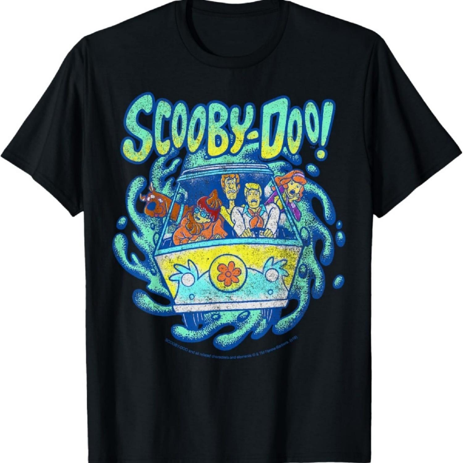 Футболка Scooby-Doo Машина Тайн Групповой снимок через портал S