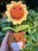 Mini Animal Crochet Potted Cute Handwoven Cartoon Flowers Creative Hand-knitted Car Home Desktop Shelf Decor Items Gift