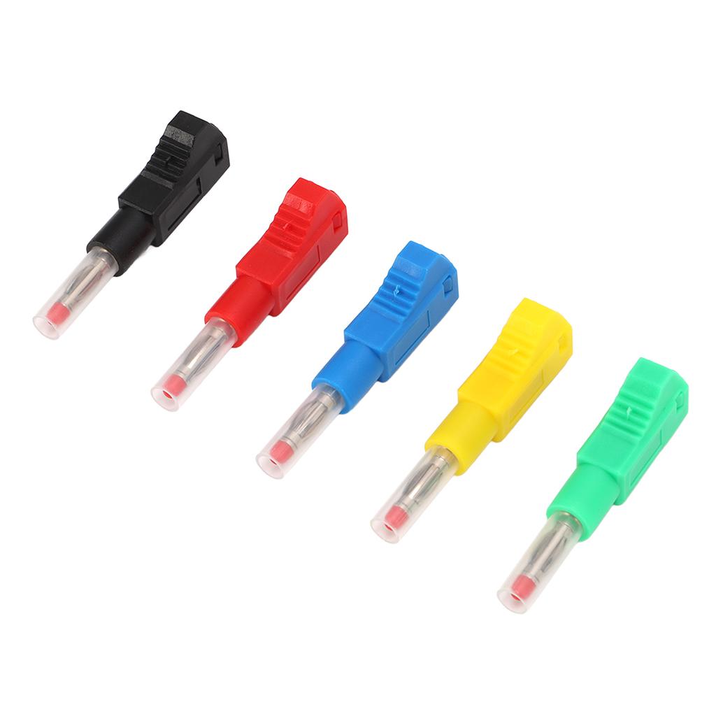 10PCS 4mm Retractable Banana Plug Weldable Test  s Ends CAT II 600V 32A 5 Color for 3C Digital Equipment