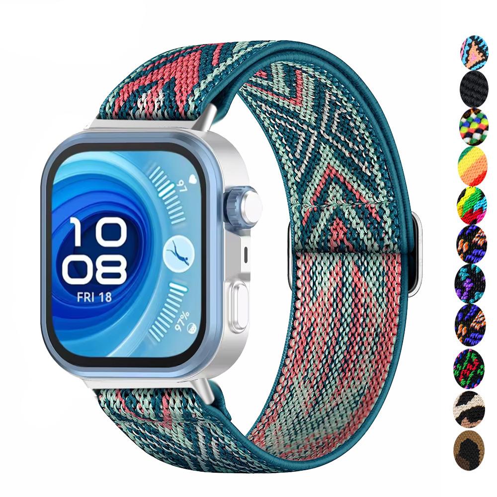 Scrunchie for HUAWEI watch fit 4 pro 3 strap smartwatch accessories sport nylon Loop bracelet correa HUAWEI watch fit3 4 band