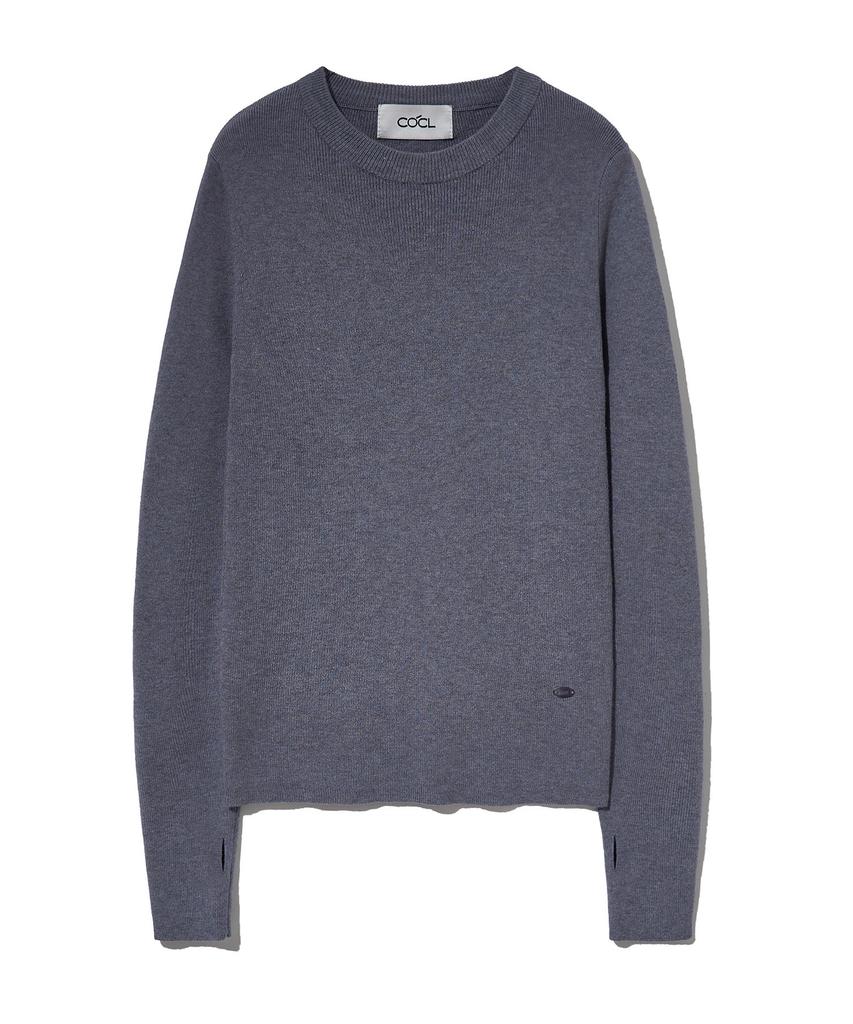 Keoseuteomeokeullagumeon Slim Round Ribbed Knit 6 Color Cowkt003