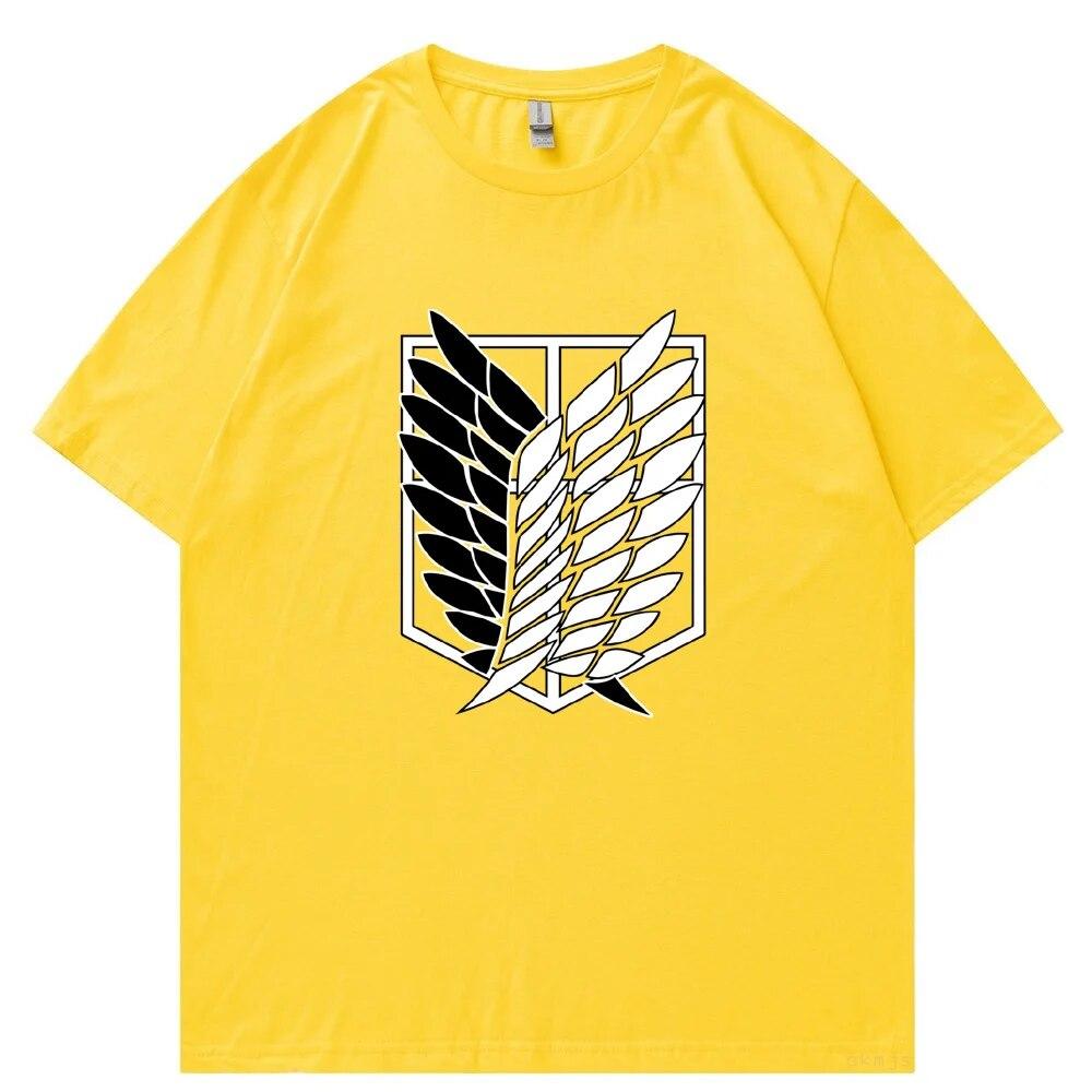 

Японська аніме футболка унісекс Attack on Titan Oversize Бавовняна футболка Kawaii Cartoon Titans Attack Graphic Tees Unisex Hot Tops Tee 4XL