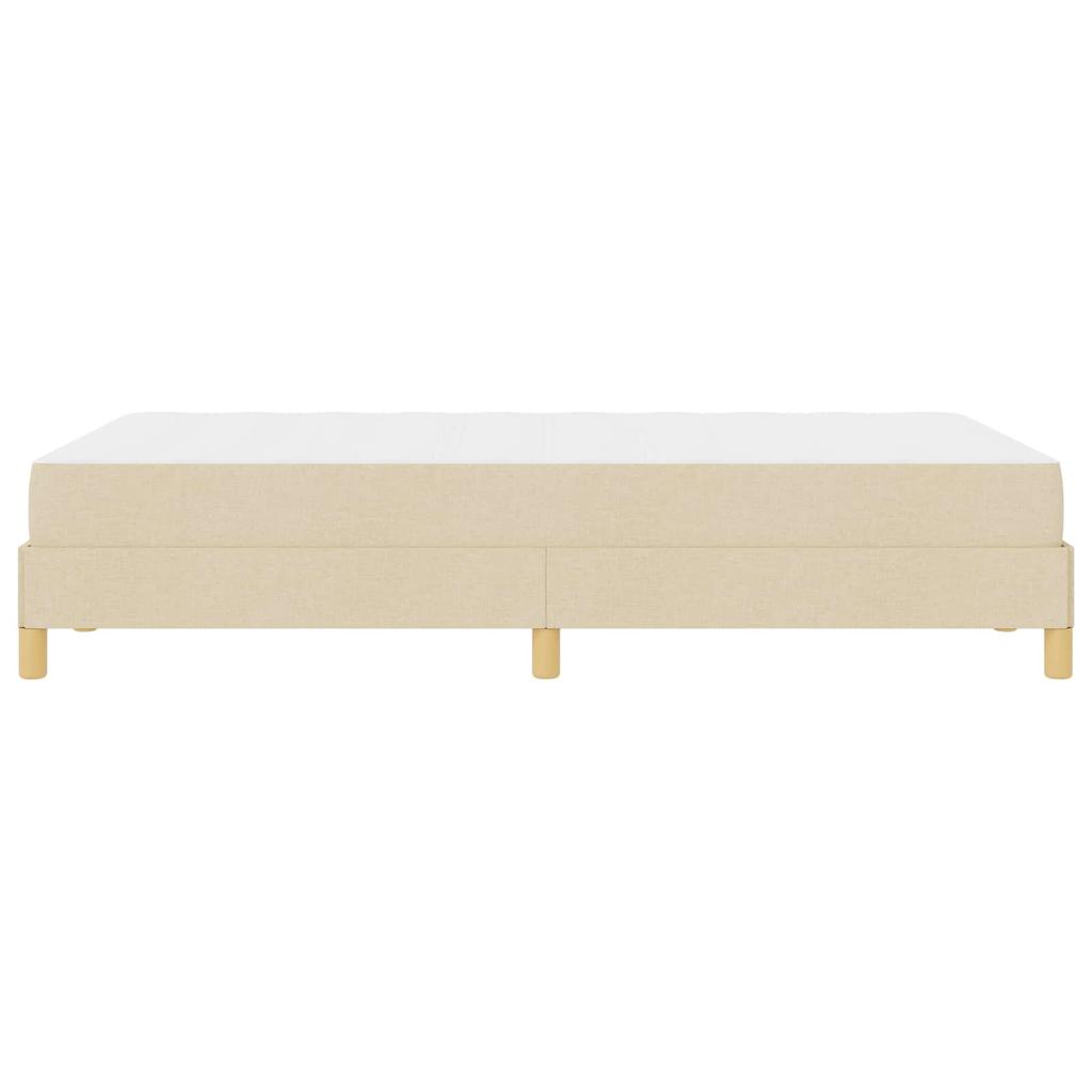 Box Spring Bed with Mattress Cream 120 x 190 cm Fabric