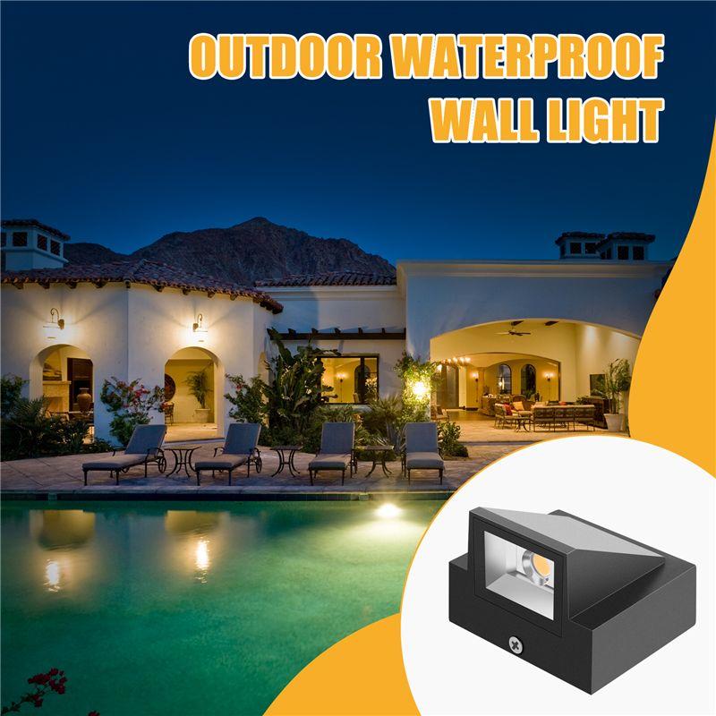 ABUL-3W Modern Minimalist Creative Outdoor Waterproof Wall Lamp LED Outdoor Garden Light Door Light Balcony Balcony Garden Light