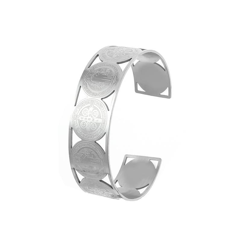 Modeontwerp Roestvrij Staal Gebogen Tafelgerei Vork Open Armband Mannen en Vrouwen Persoonlijkheid Bedel Hip Hop Casual Sieraden Cadeau