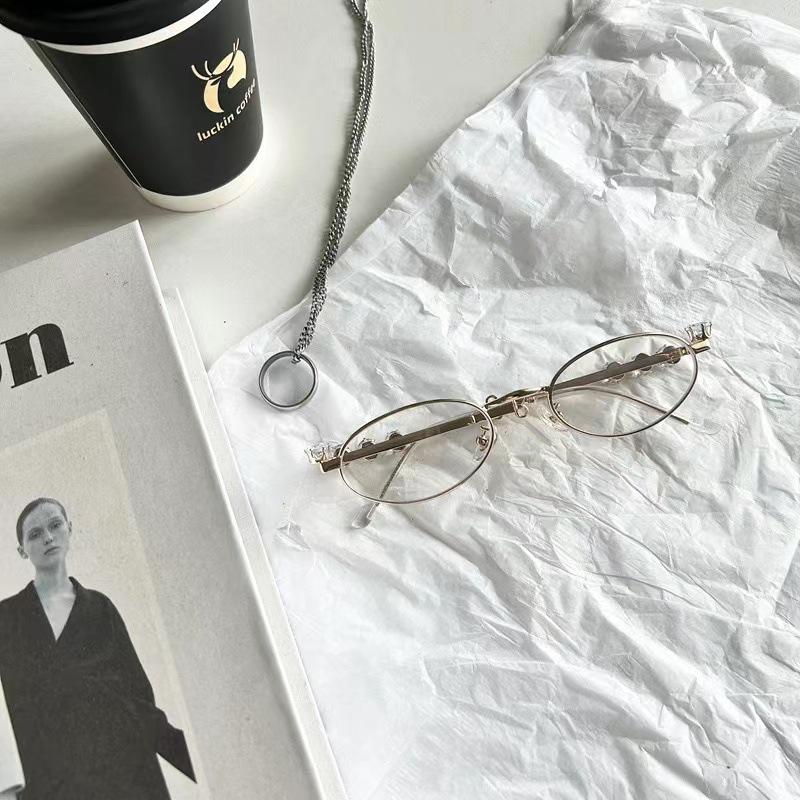 

Женские очки 8135 Diamond Bookworm с защитой от синего света: Японский корейский стиль, Овальная ультралегкая оправа для близоруких Anti-blue Light