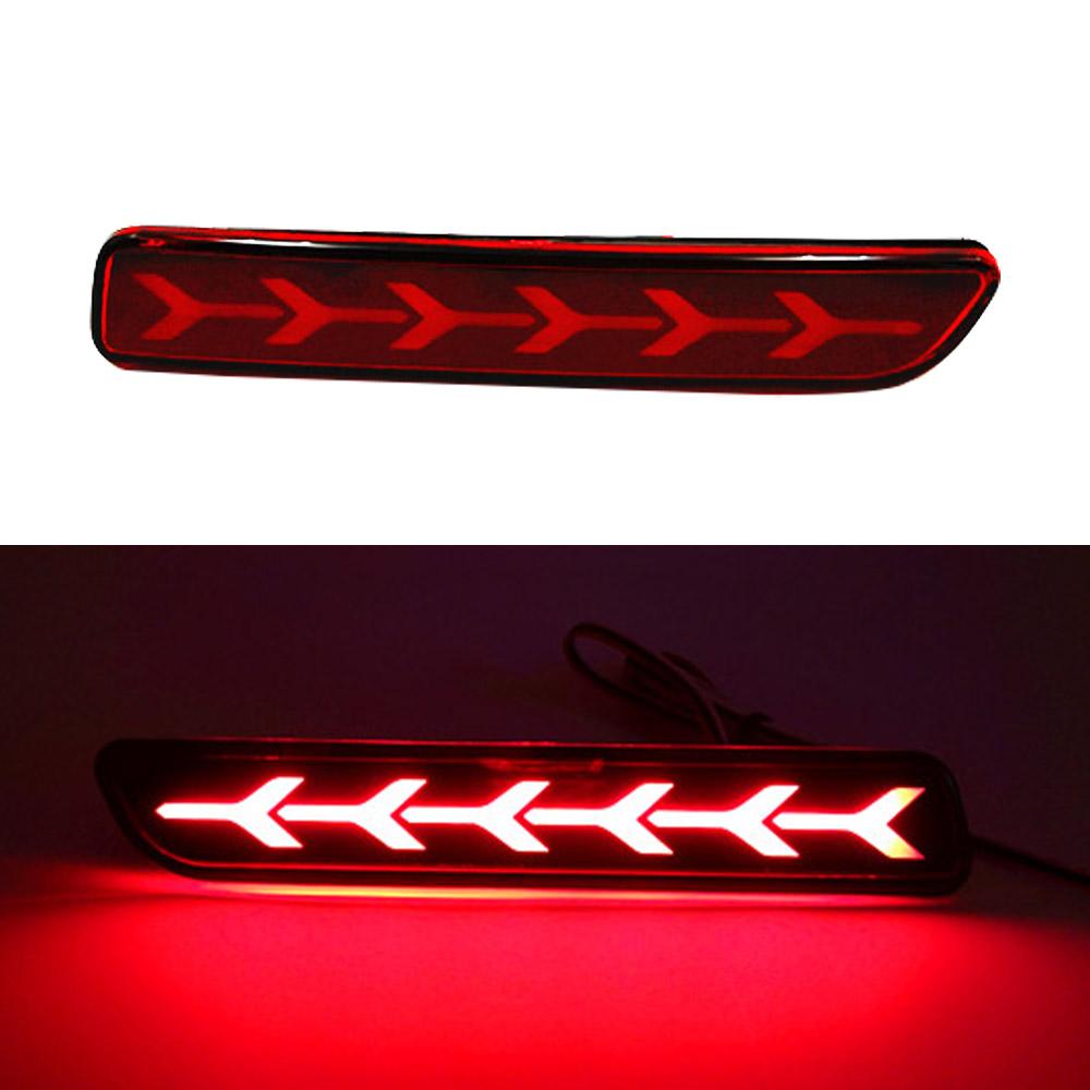 Car Flashing 2PCS For Suzuki Ertiga Ciaz Vitara S-Cross SX4 Splash Car Led Brake Lights Rear Bumper Lamp Reflector Tail Lamp