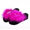 Fashion Outdoor Faux Fur Slippers Cool Slides Furry Sandals 2025 Women Sexy Fur Flip Flops Girl Platform Shoes Summer Thick Sole Shoes