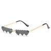 Small Love Heart Sunglasses Funny Glasses Personality Rimless Fashion Eyewear Street Shooting Glasses Sunglasses