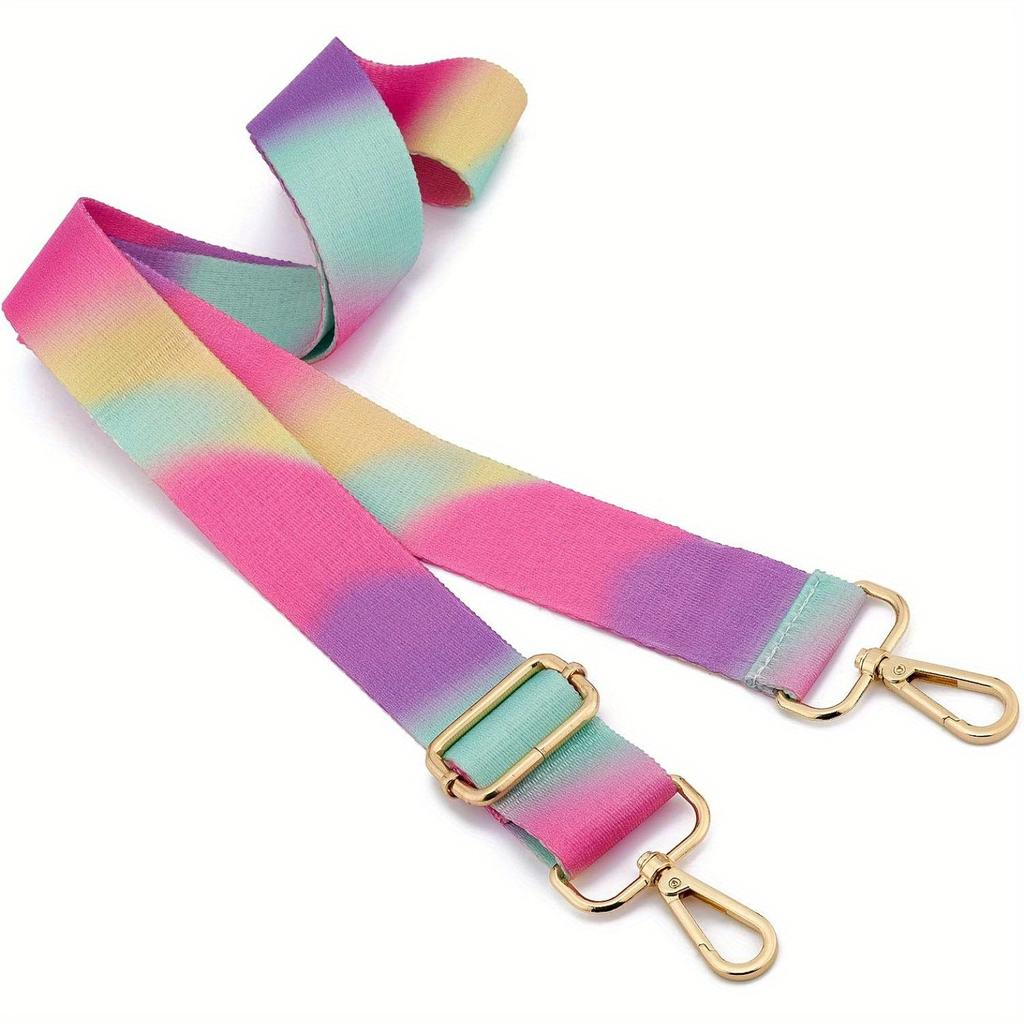 Curea pentru geantă de umăr, model cu dungi reglabile pentru femei, crossbody, bricolaj, îngroșare, modă, nailon, curea nouă pentru geantă