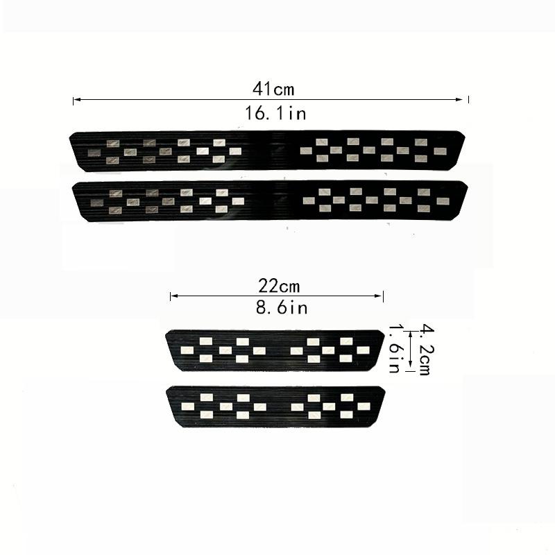 Ultra-Thin Door Sill Strips for Citroen C3/C4/C5/C6, Peugeot 2008/3008/4008