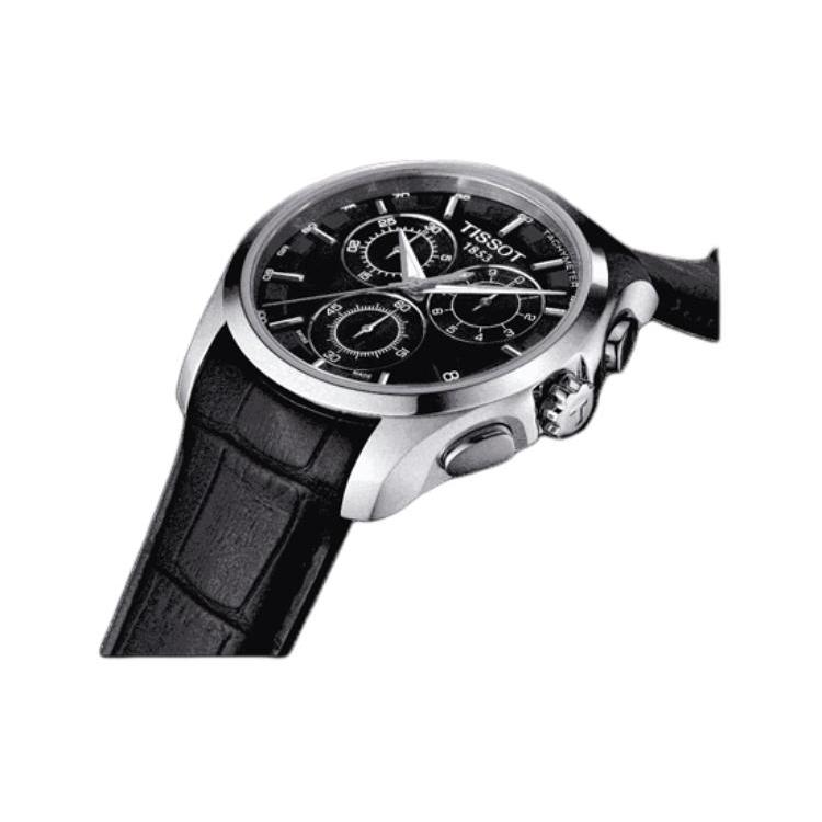 Tissot Kutu Collection Quartz Movement Men's Watches Watch 41mm Black Dial Stainless Steel Case T035.617.16.051.00