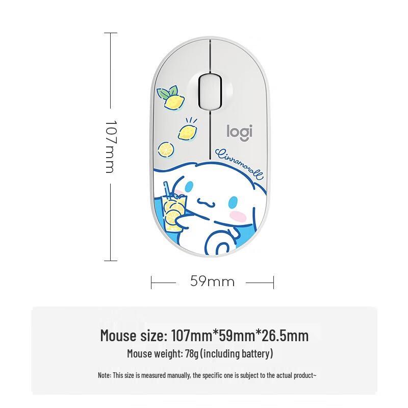 Logitech PEBBLE Cinnamoroll Dual-Mode Silent Wireless Mouse