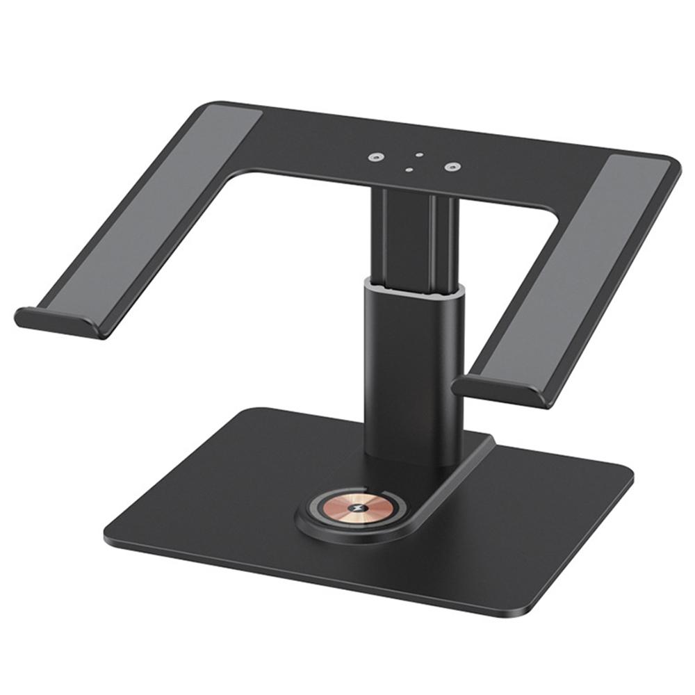 

E7BW 15W Wireless Charger Aluminum Alloy Desktop Stand Laptop Riser Black