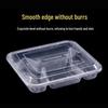 JingJingRS Disposable 4-Compartment Meal Prep Containers