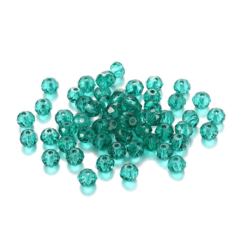 DIY Jewelry Craft Kit: Transparent 3-8mm Glass Beads, Rice, Diamond, Crystal Cuts, Lantern Shapes, Spacer Beads - Perfect For Accessory Making