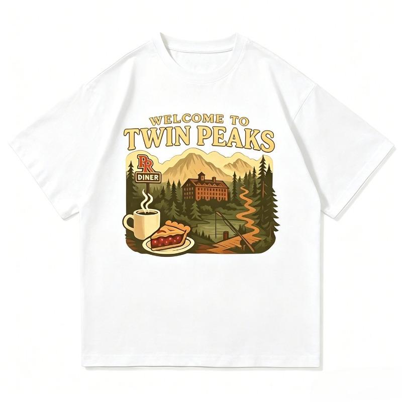 Welcome To Twin Peaks Tshirt 2026 Repair Your Heart Or Death Unisexs Tshirt Summer New Unisex Casual Tshirt