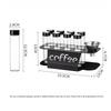 Coffee Bean Sealed Jar Display Rack Transparent Storage Tube with One-way Exhaust Valve Airtight Aroma Jar for Coffee Storage KFS-fc98
