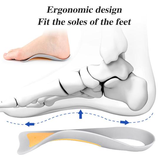 1 Pair Ultra Thin Silicone Insoles Men/Women Shoes Cleats Insole Shock Absorption Soft Rebound Anti-Slip Heel Patch