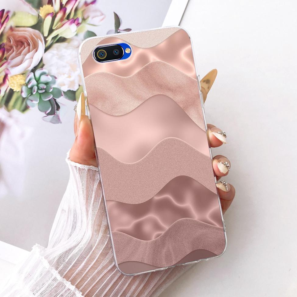 Transparent For Realme C2 Case Cover Cute Fashion Butterfly Funny Painted Casing For Realme RMX1941 RMX1945 RMX1943