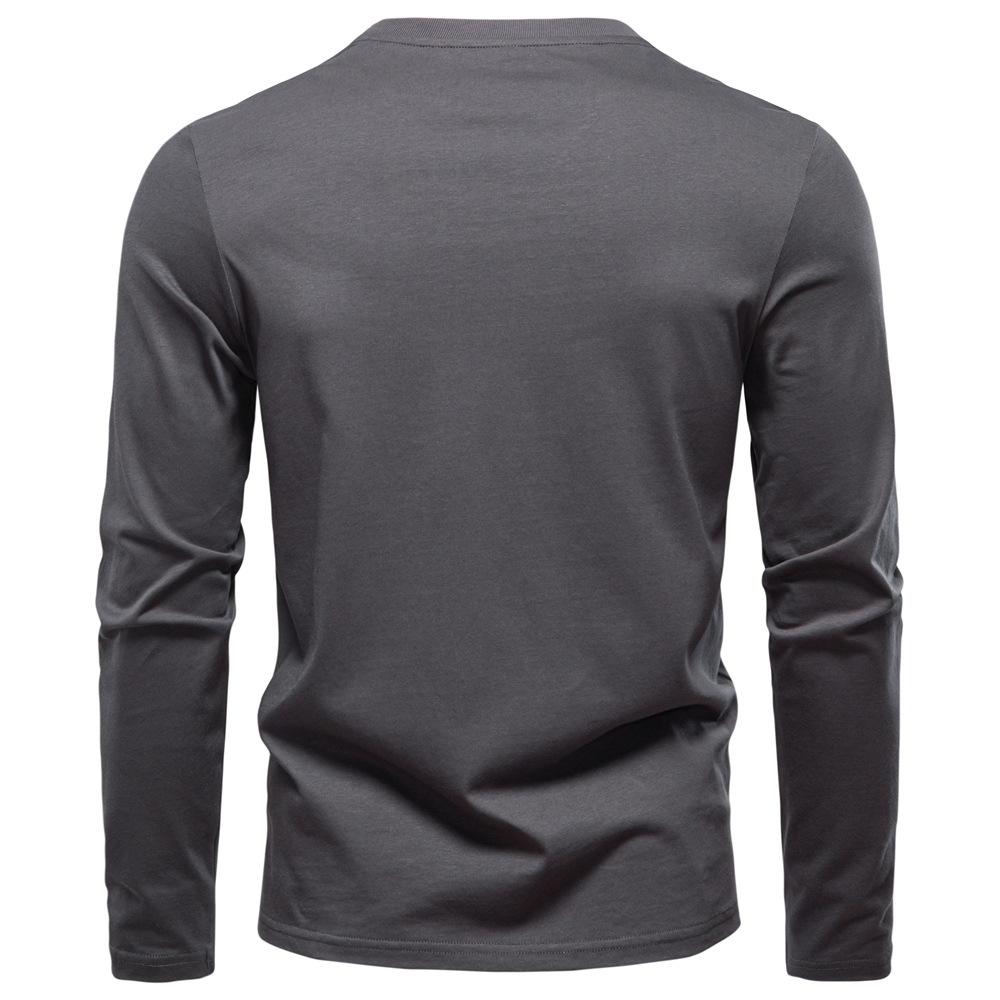 Polo Ralph Lauren 2025 Høst Ny Herre Broderi Casual V-hals Langermet T-skjorte Slim Fit Base Skjorte Ren Bomull T-skjorte Topp for Menn