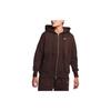 Nike Solid Color Hooded Zip-Up Casual Jacket Women Jacket Baroque-Brown DQ5759-237