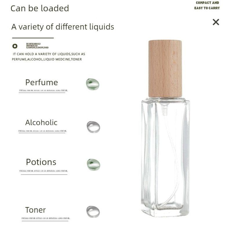New Travel Portable Sample Wooden Lid Perfume Sub-Bottles