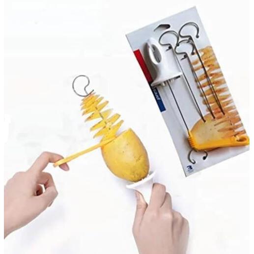RSINC Manueller Kartoffelschneider Wiederverwendbarer Kartoffel-Twister Spiral-Kartoffelchips-Maker JL156070859510