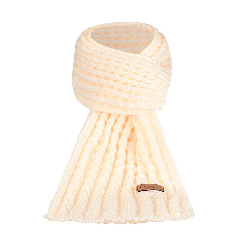 Dámská pletená čepice a šála v korejském stylu - Teplé, všestranné, jednobarevné