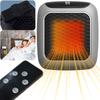 Wall Mounted Heater 800W Mini Heater Portable Electric Heater PTC Ceramic Heating Fan with Remote Control for Home Bedroom Dorm